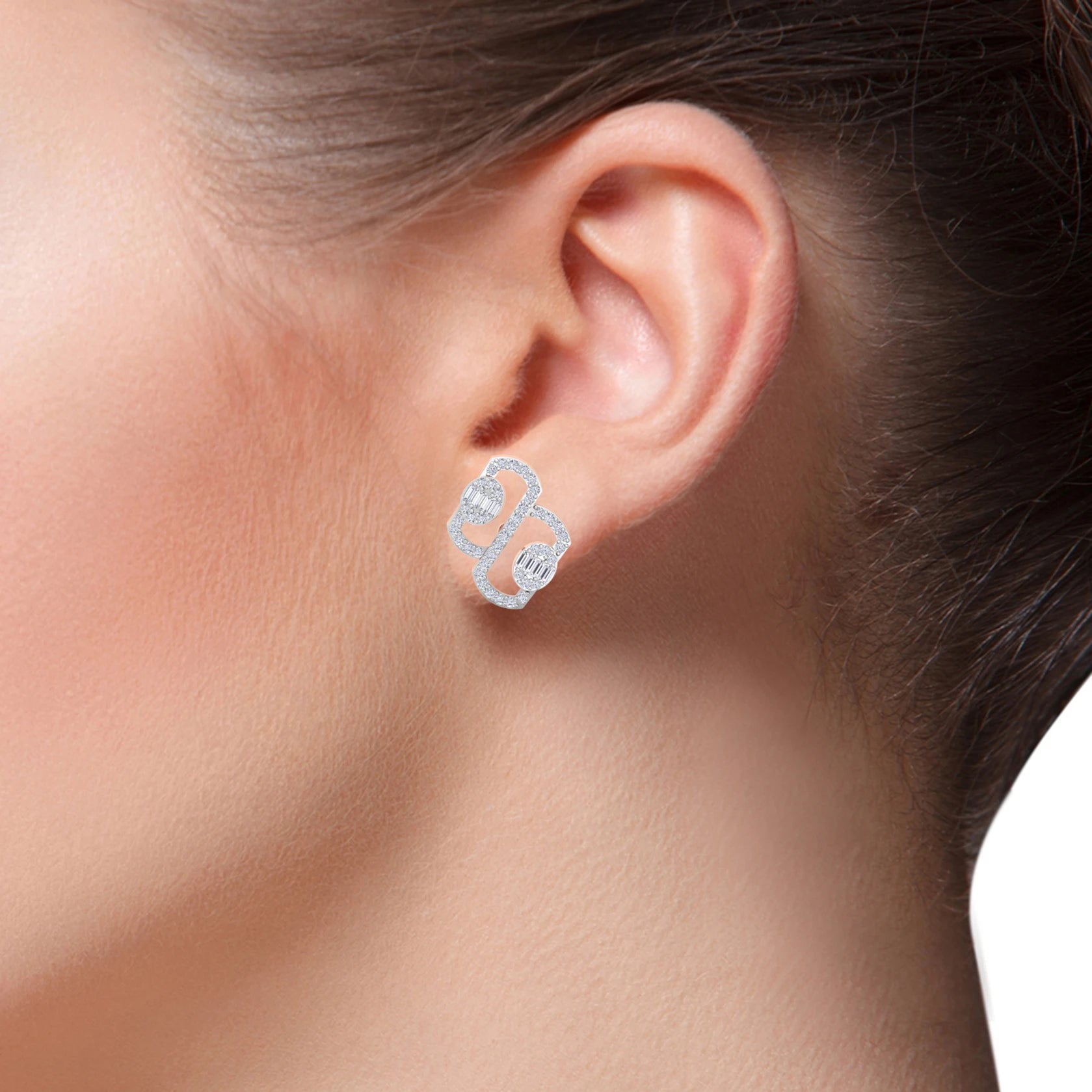 NATURAL DIAMOND JEWELLERY EARRING