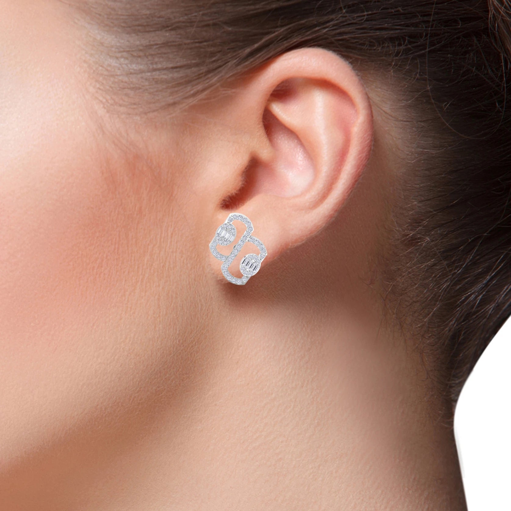 NATURAL DIAMOND JEWELLERY EARRING