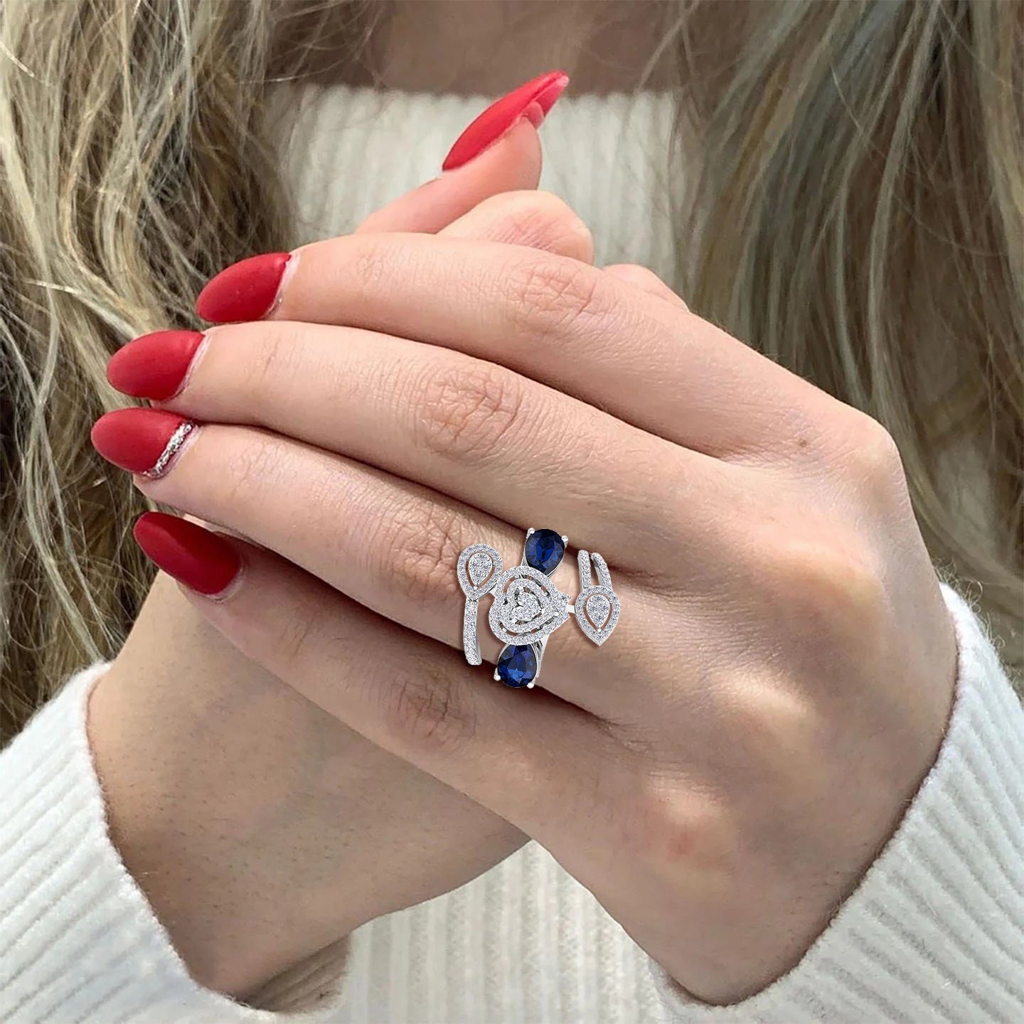 NATURAL DIAMOND JEWELLERY RING