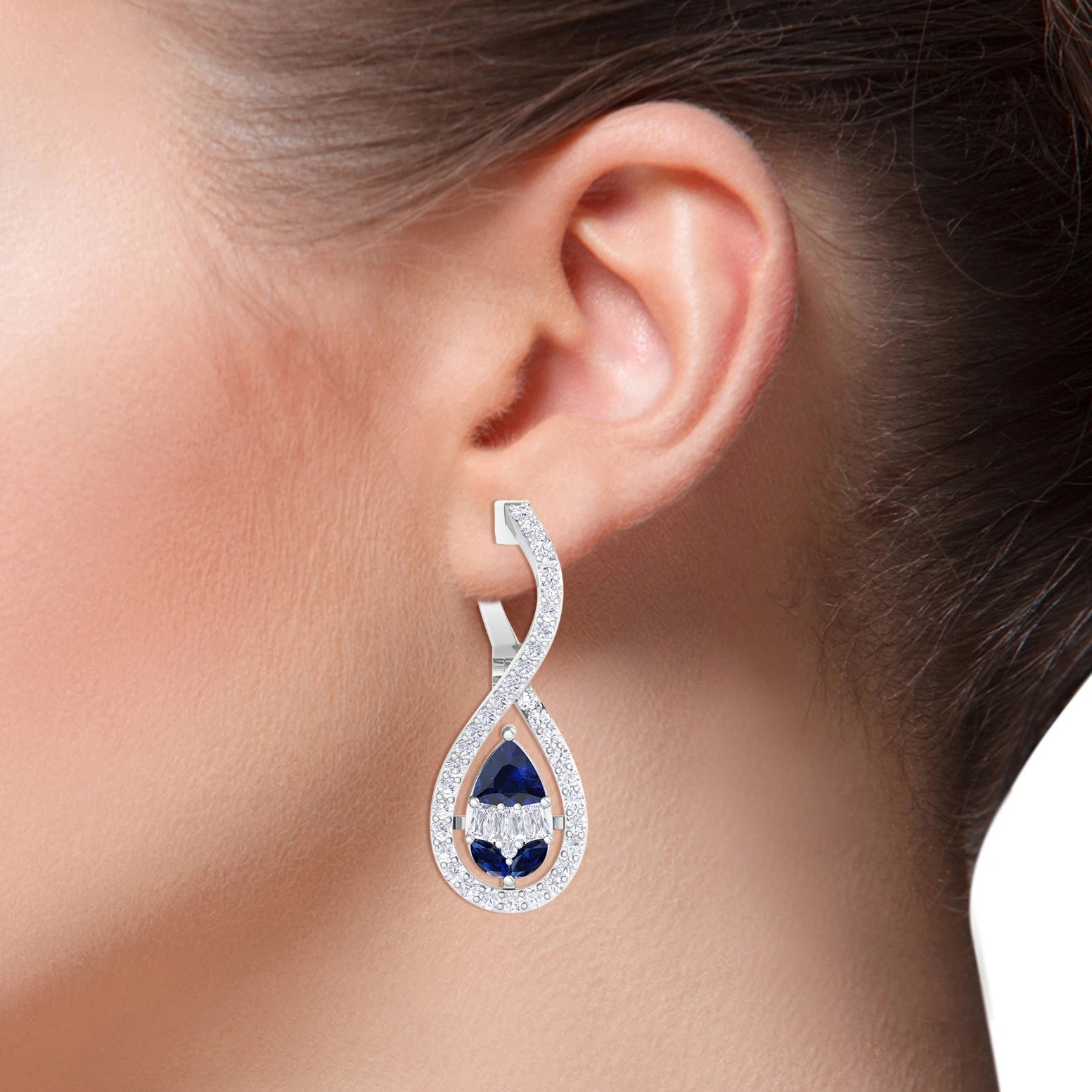 NATURAL DIAMOND JEWELLERY EARRING