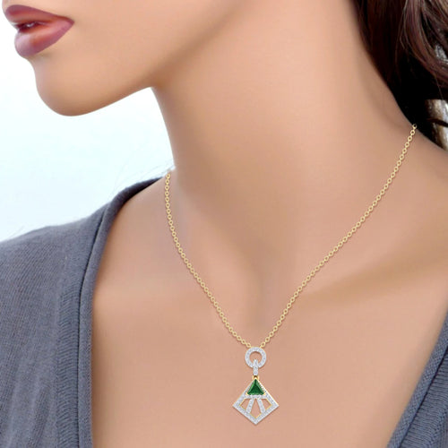 NATURAL DIAMOND JEWELLERY PENDANT SET