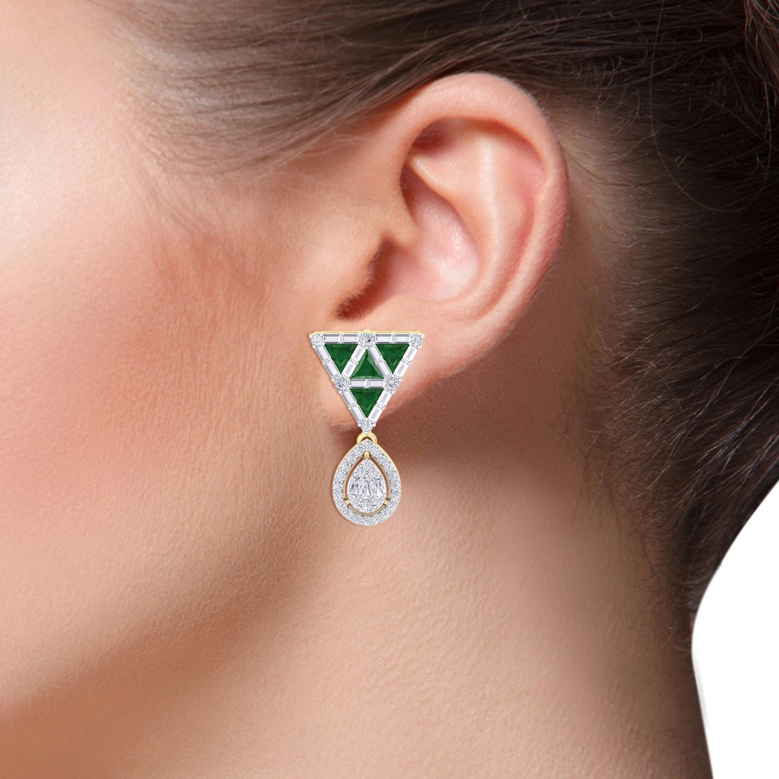 NATURAL DIAMOND JEWELLERY EARRING