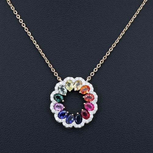VARNORA NATURAL DIAMOND JEWELLERY PENDANT SET