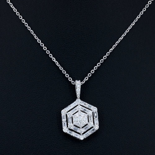 VARNORA NATURAL DIAMOND JEWELLERY PENDANT SET