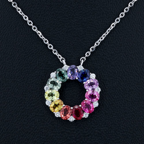 VARNORA NATURAL DIAMOND JEWELLERY PENDANT SET