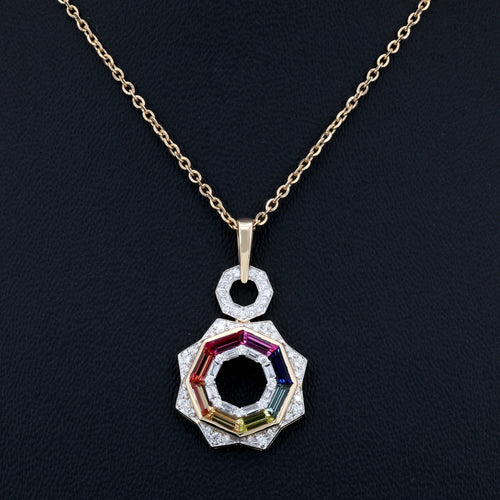 VARNORA NATURAL DIAMOND JEWELLERY PENDANT SET