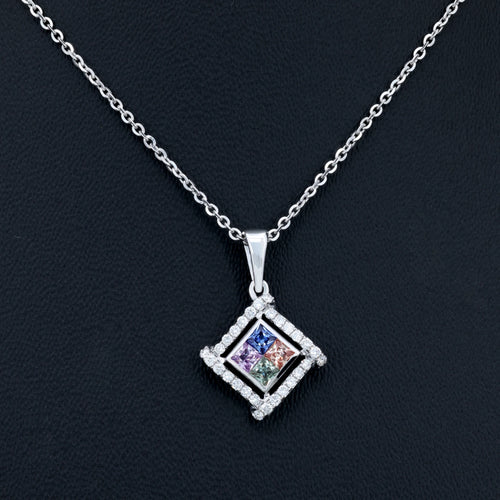 VARNORA NATURAL DIAMOND JEWELLERY PENDANT SET