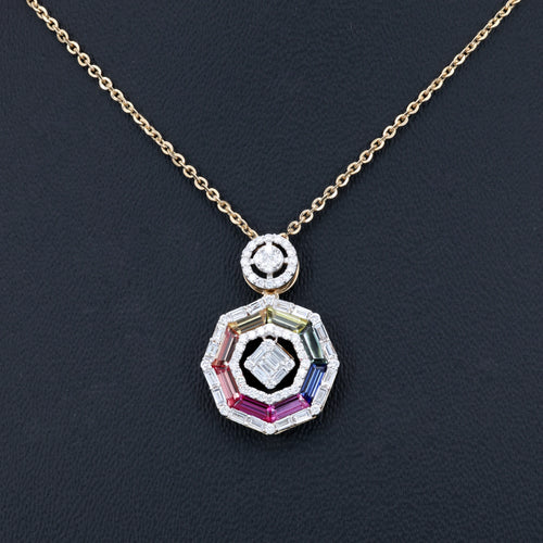 VARNORA NATURAL DIAMOND JEWELLERY PENDANT SET