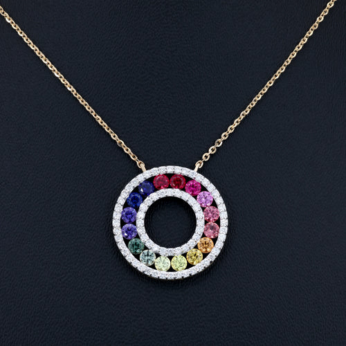 VARNORA NATURAL DIAMOND JEWELLERY PENDANT SET