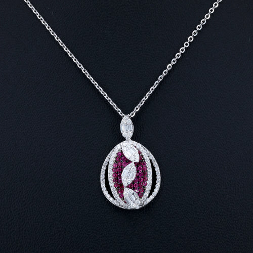 VARNORA NATURAL DIAMOND JEWELLERY PENDANT SET
