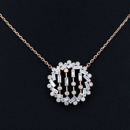 VARNORA NATURAL DIAMOND JEWELLERY PENDANT SET