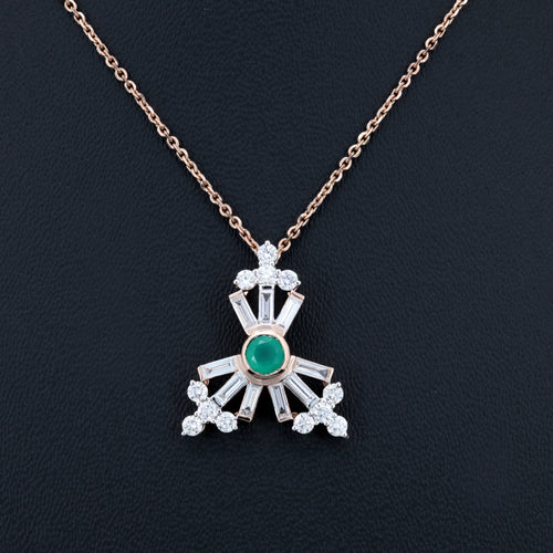 VARNORA NATURAL DIAMOND JEWELLERY PENDANT SET