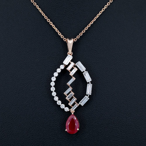 VARNORA NATURAL DIAMOND JEWELLERY PENDANT SET