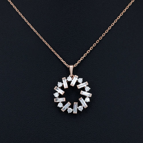 VARNORA NATURAL DIAMOND JEWELLERY PENDANT SET