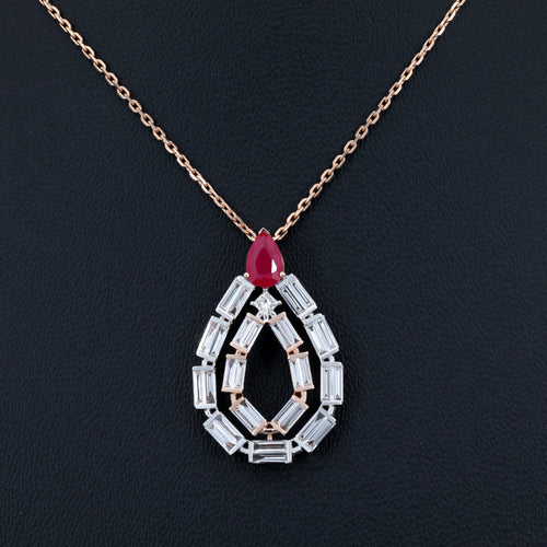 VARNORA NATURAL DIAMOND JEWELLERY PENDANT SET