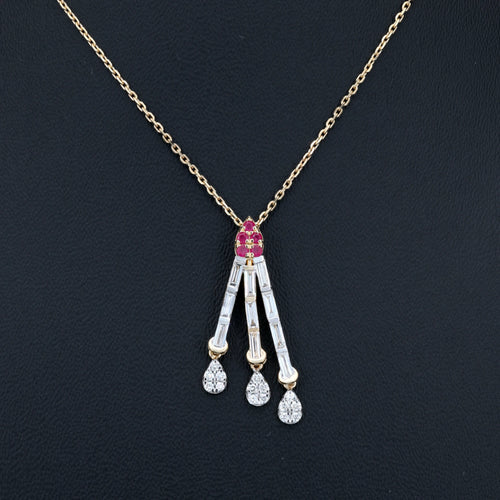 VARNORA NATURAL DIAMOND JEWELLERY PENDANT SET