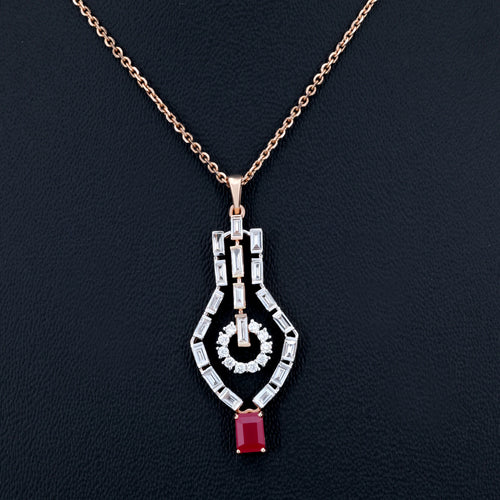 VARNORA NATURAL DIAMOND JEWELLERY PENDANT SET