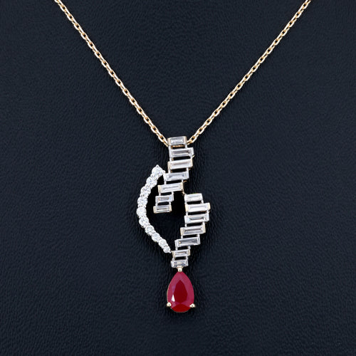 VARNORA NATURAL DIAMOND JEWELLERY PENDANT SET