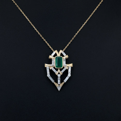 VARNORA NATURAL DIAMOND JEWELLERY PENDANT SET