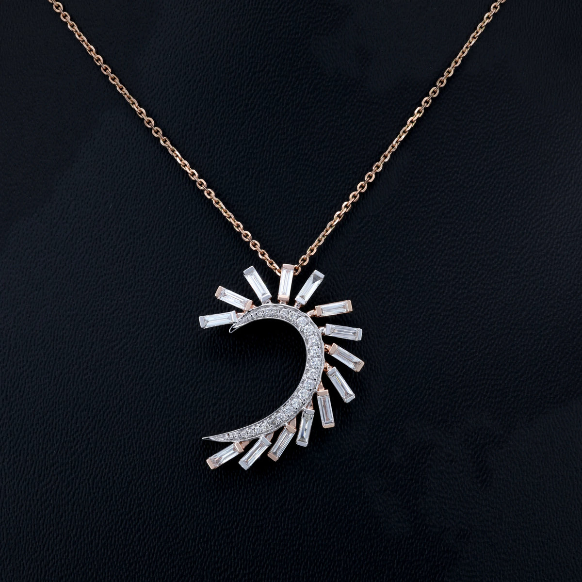 VARNORA NATURAL DIAMOND JEWELLERY PENDANT SET