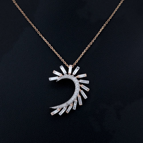 VARNORA NATURAL DIAMOND JEWELLERY PENDANT SET