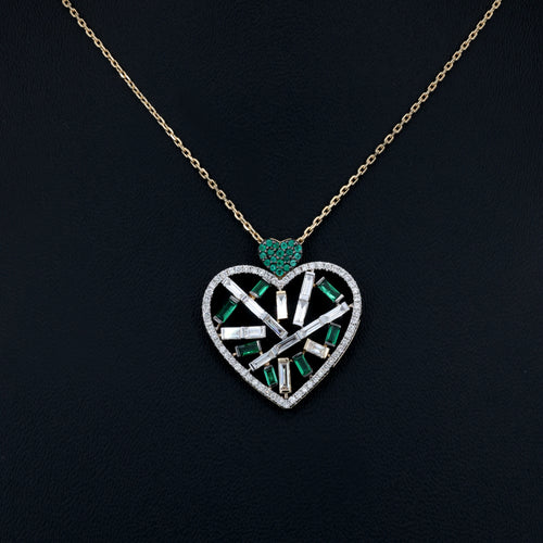 VARNORA NATURAL DIAMOND JEWELLERY PENDANT SET