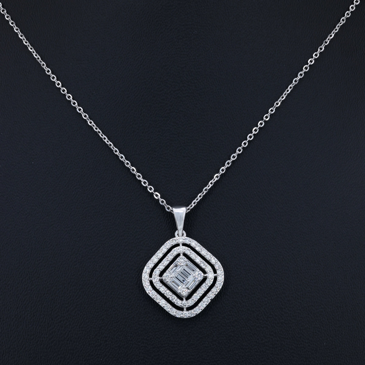 VARNORA NATURAL DIAMOND JEWELLERY PENDANT SET