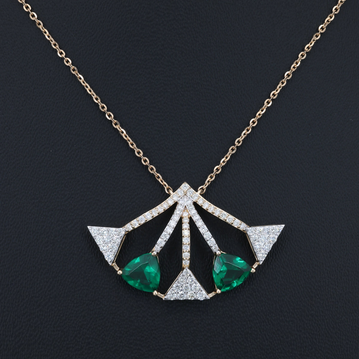 VARNORA NATURAL DIAMOND JEWELLERY PENDANT SET