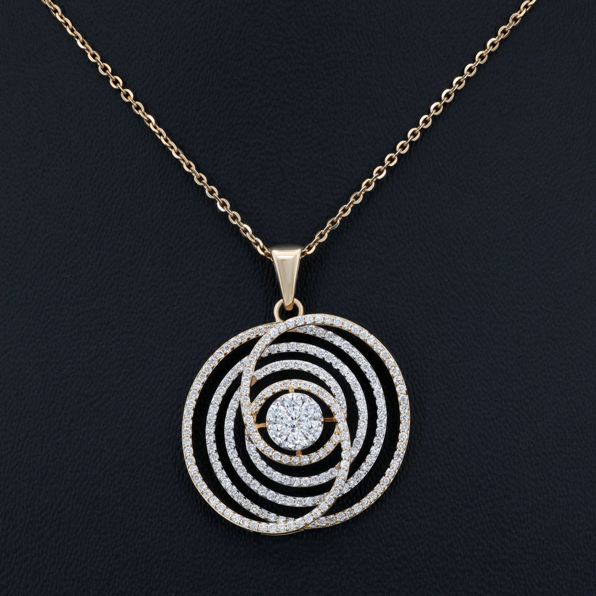 VARNORA NATURAL DIAMOND JEWELLERY PENDANT SET