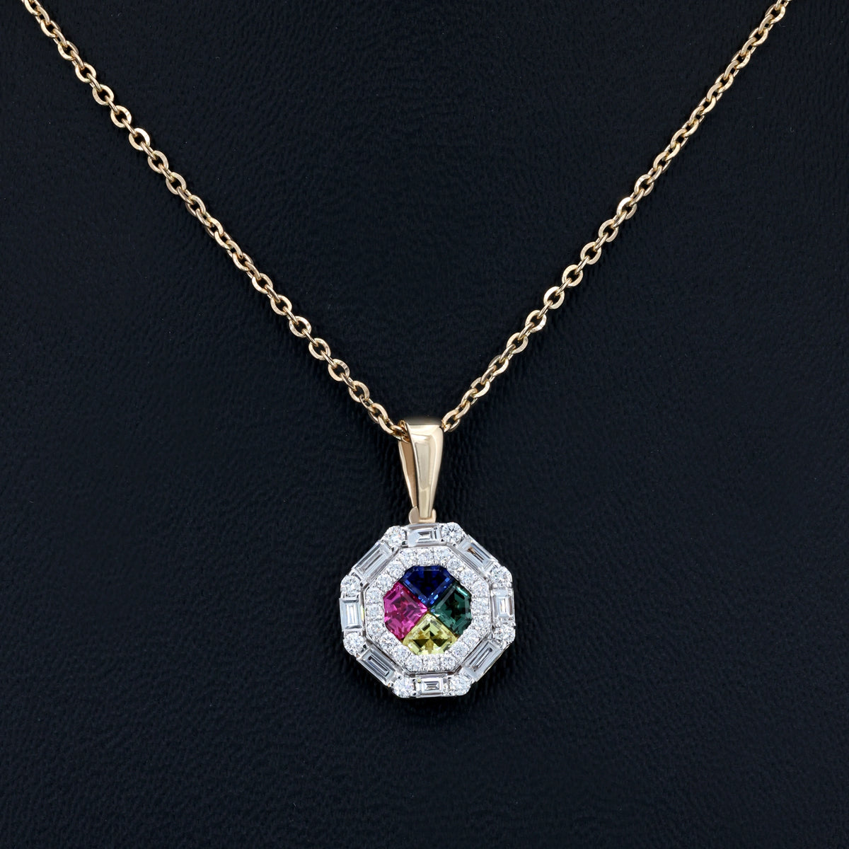 VARNORA NATURAL DIAMOND JEWELLERY PENDANT SET