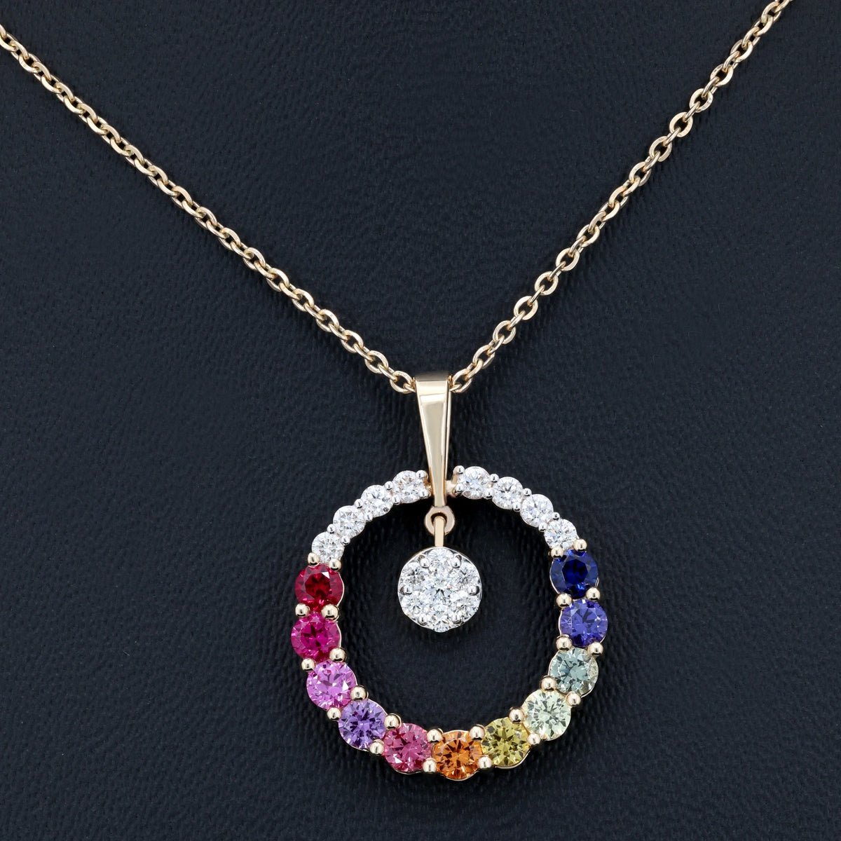 VARNORA NATURAL DIAMOND JEWELLERY PENDANT SET