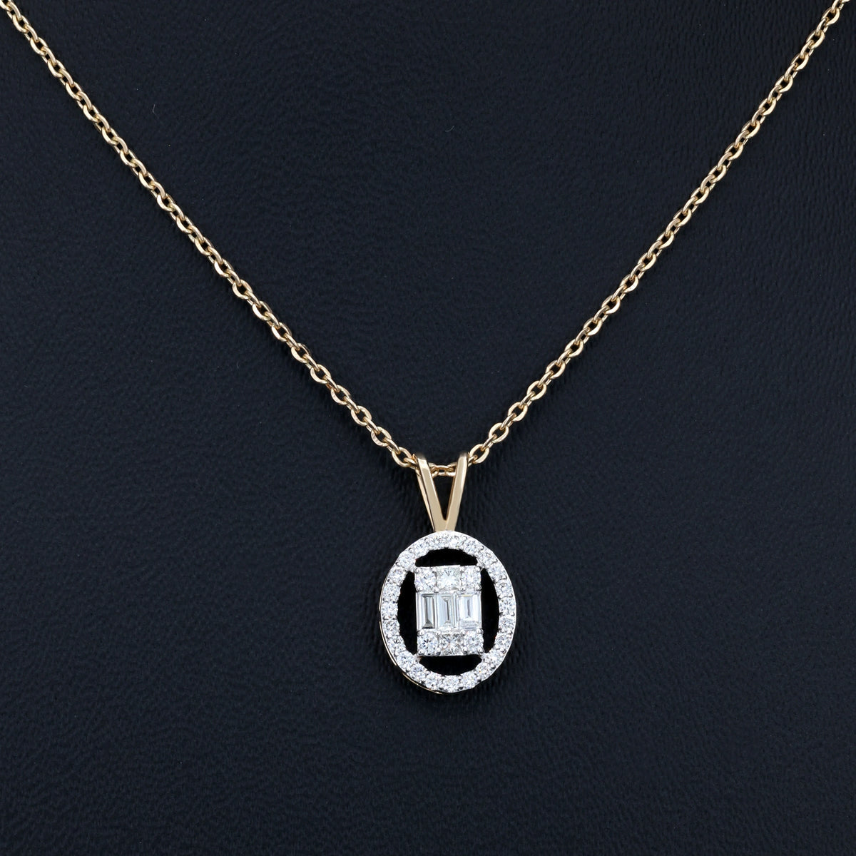 VARNORA NATURAL DIAMOND JEWELLERY PENDANT SET