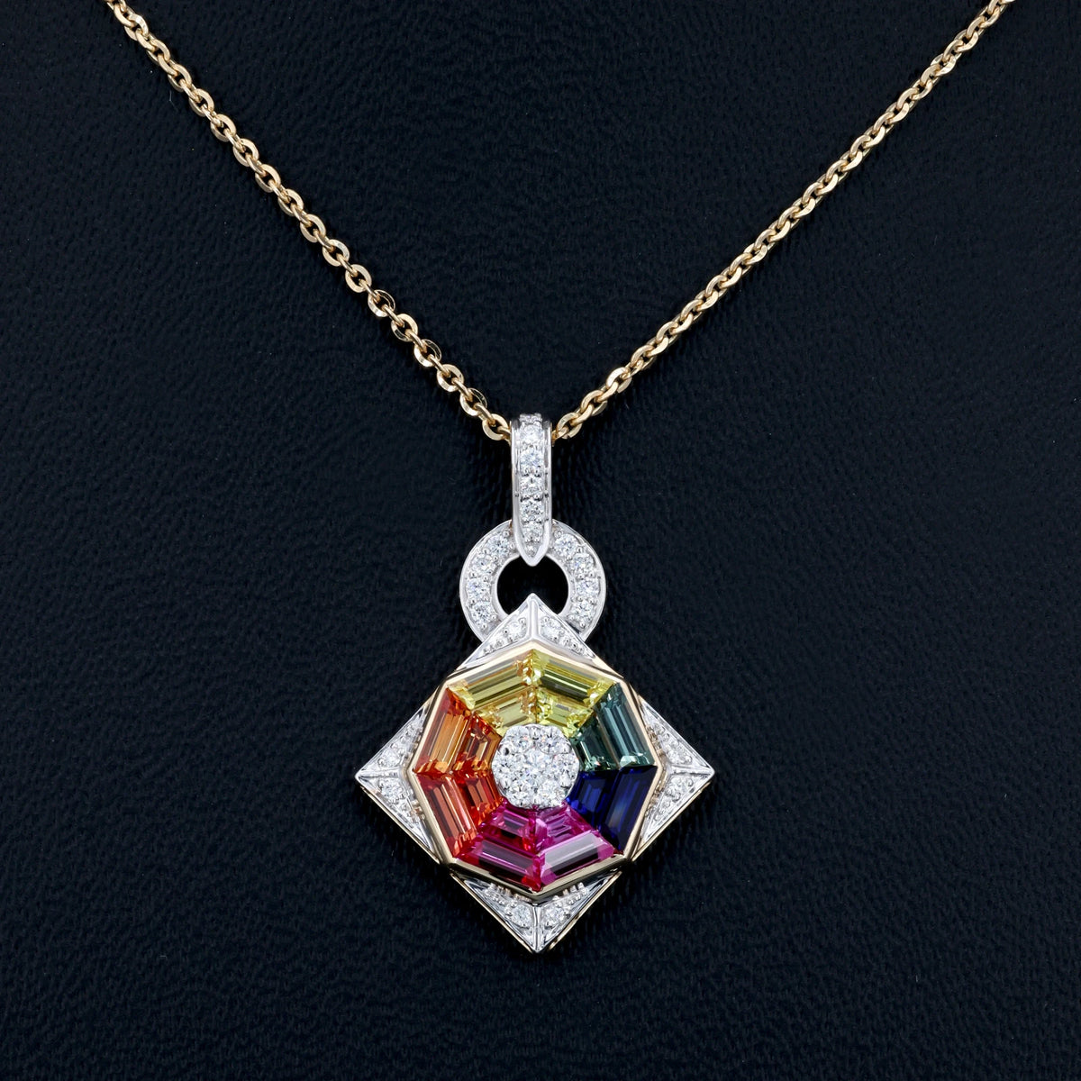 VARNORA NATURAL DIAMOND JEWELLERY PENDANT SET