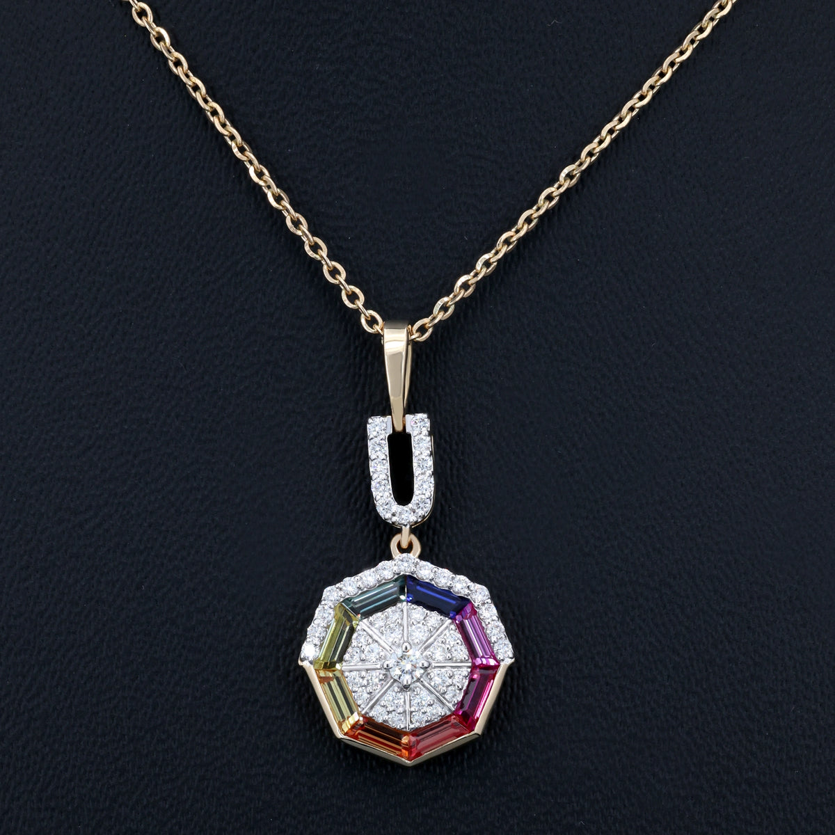 VARNORA NATURAL DIAMOND JEWELLERY PENDANT SET