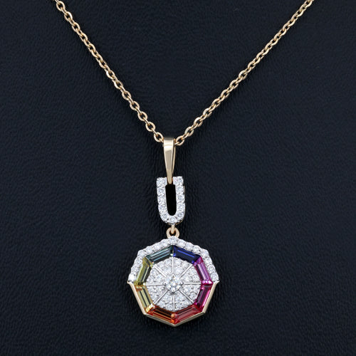 VARNORA NATURAL DIAMOND JEWELLERY PENDANT SET