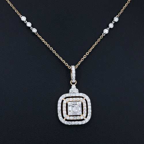 VARNORA NATURAL DIAMOND JEWELLERY PENDANT SET