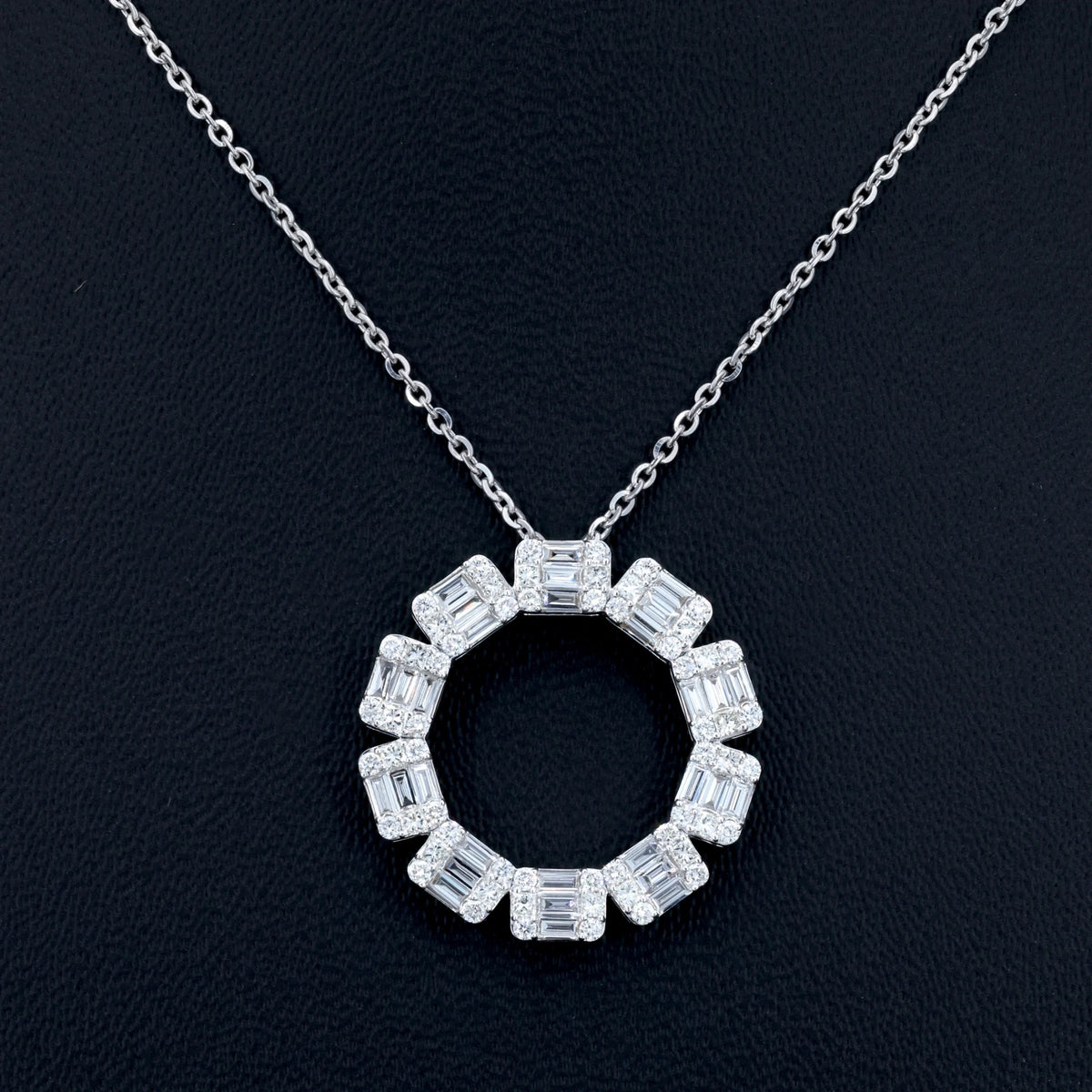 VARNORA NATURAL DIAMOND JEWELLERY PENDANT SET