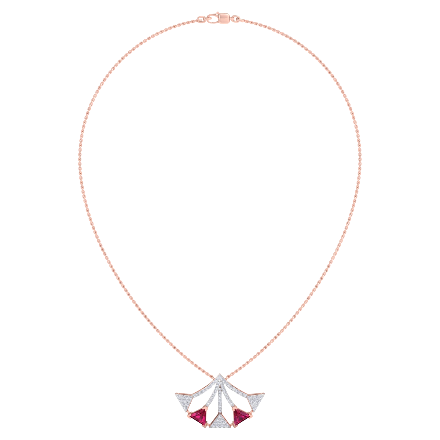 NATURAL DIAMOND JEWELLERY PENDANT SET