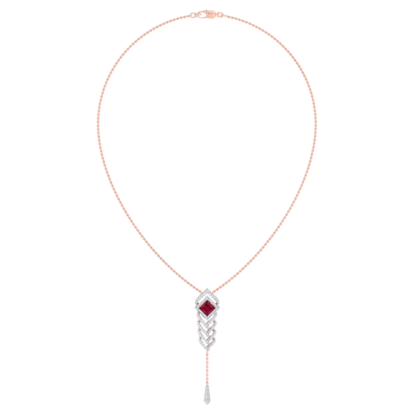 NATURAL DIAMOND JEWELLERY PENDANT SET