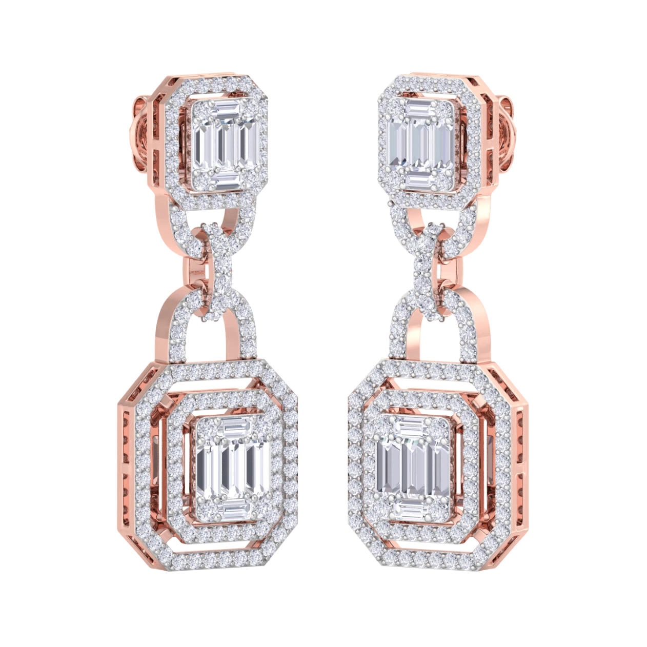 NATURAL DIAMOND JEWELLERY EARRING