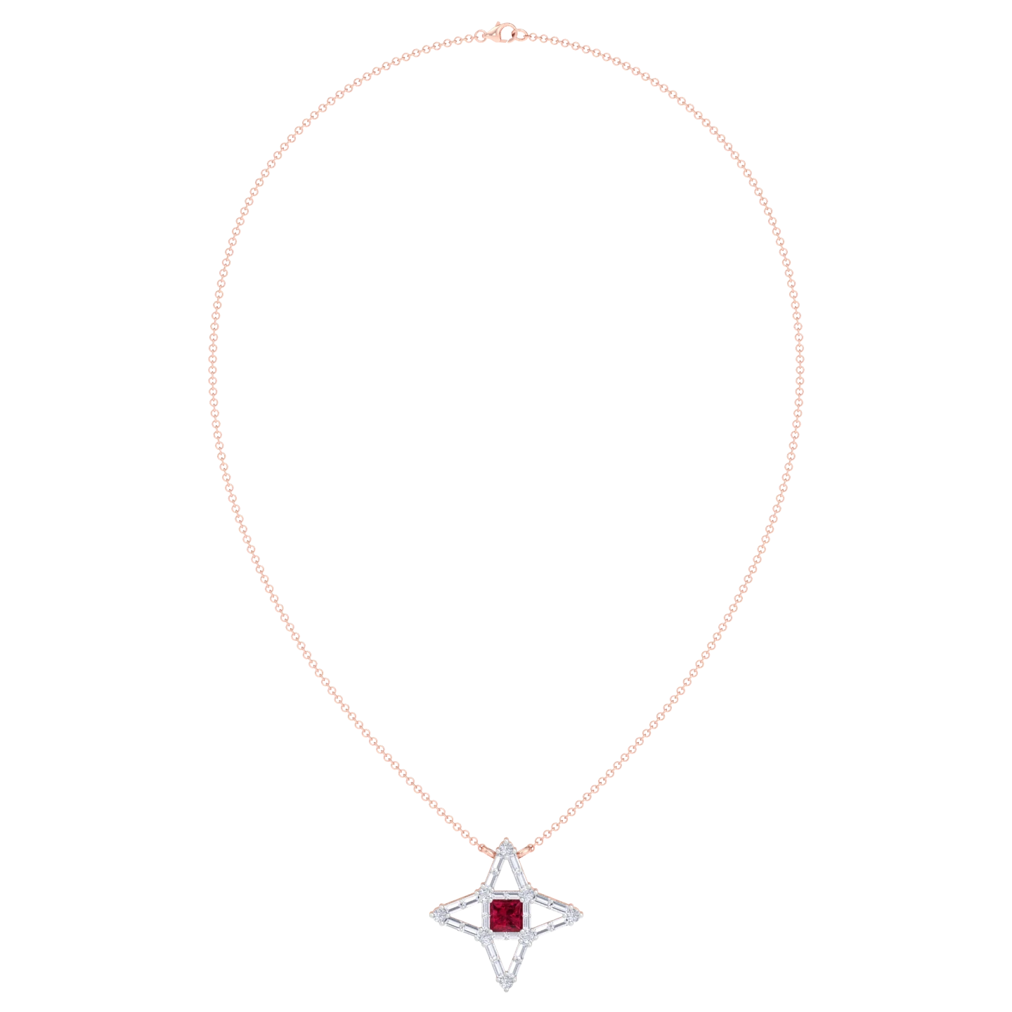 NATURAL DIAMOND JEWELLERY PENDANT SET