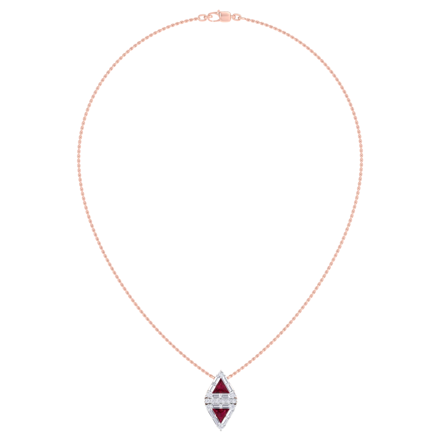 NATURAL DIAMOND JEWELLERY PENDANT SET