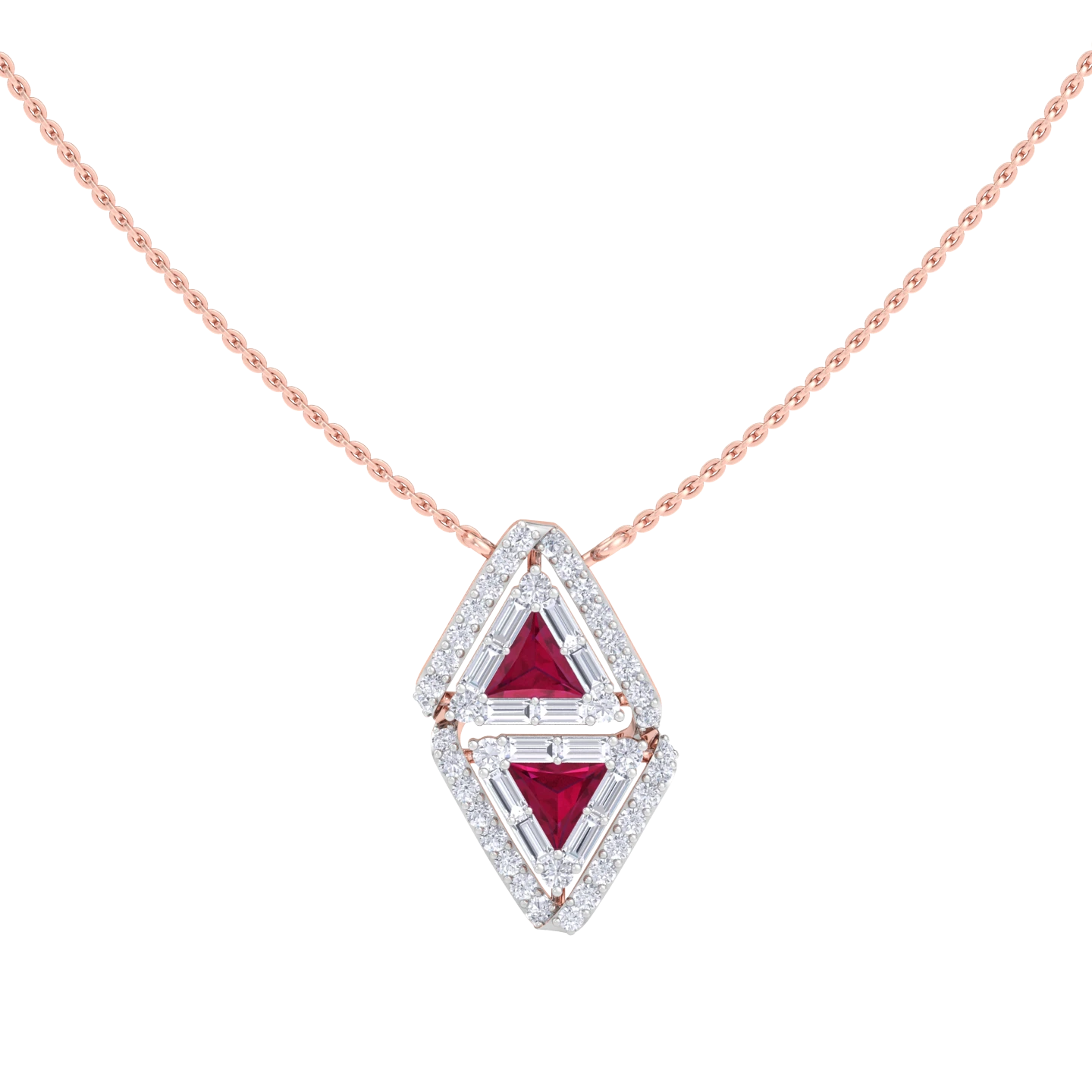 NATURAL DIAMOND JEWELLERY PENDANT SET