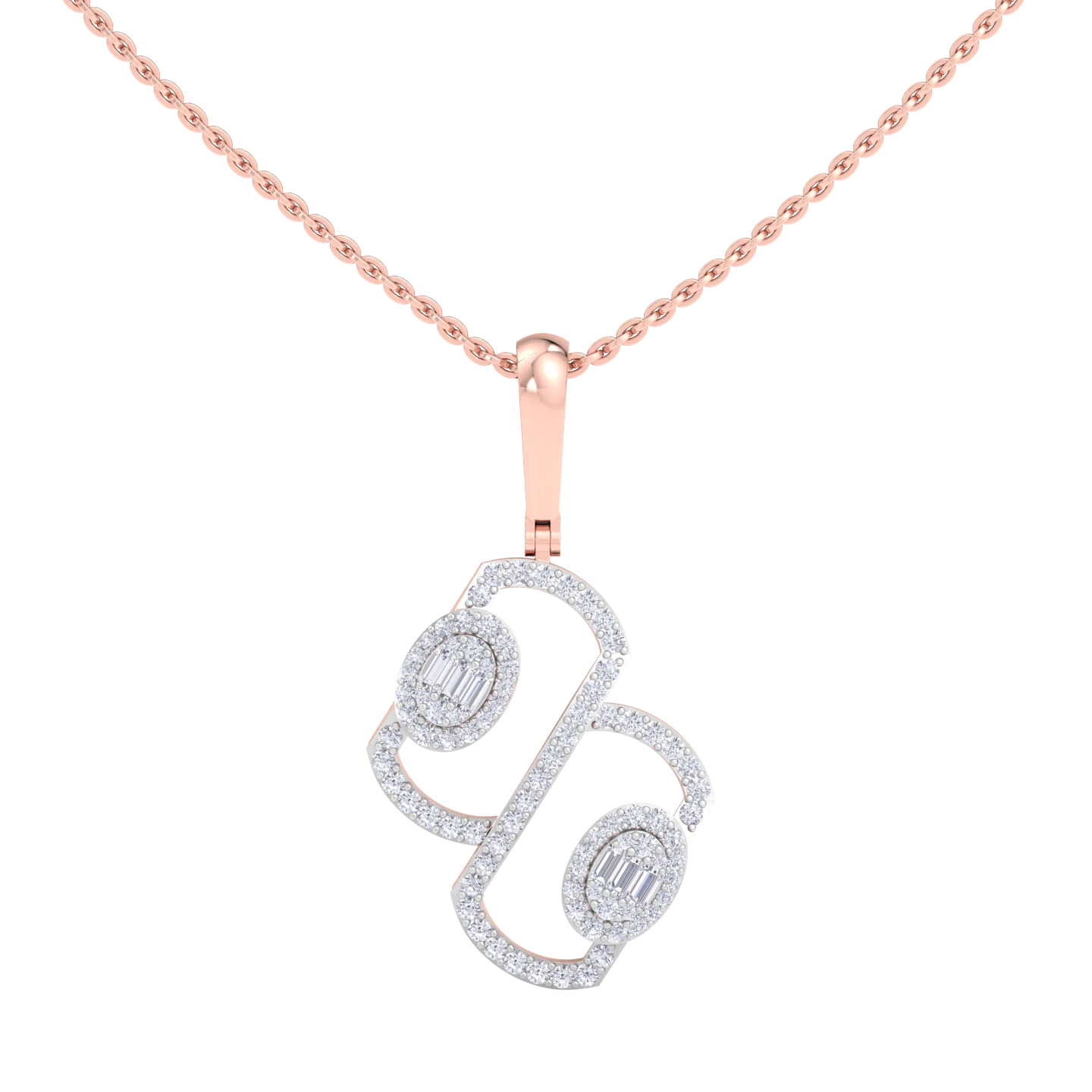 NATURAL DIAMOND JEWELLERY PENDANT SET