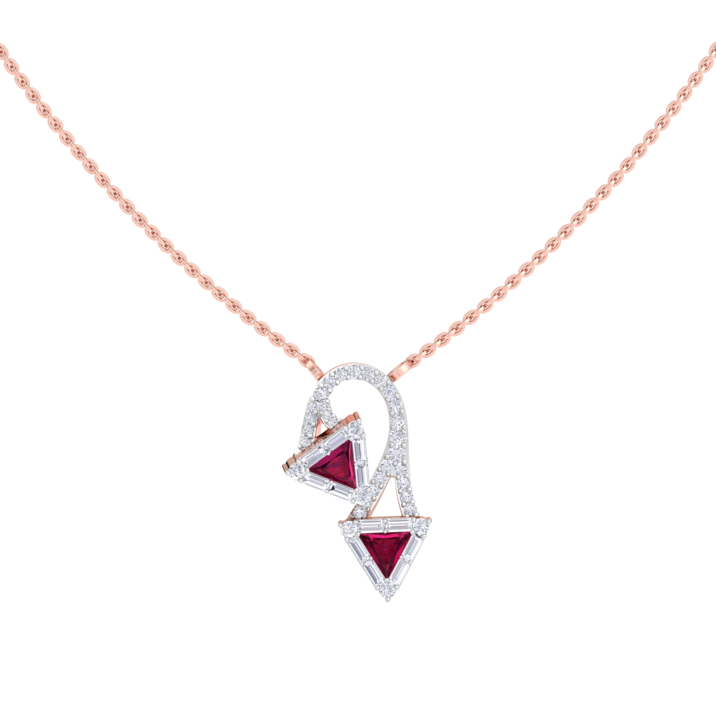 NATURAL DIAMOND JEWELLERY PENDANT SET