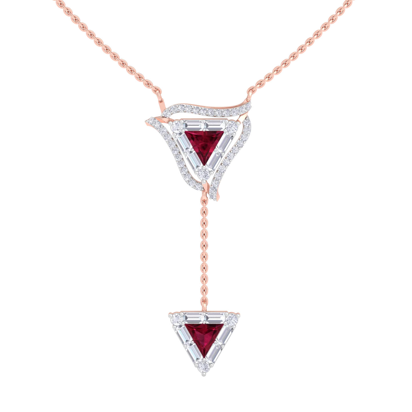 NATURAL DIAMOND JEWELLERY PENDANT SET