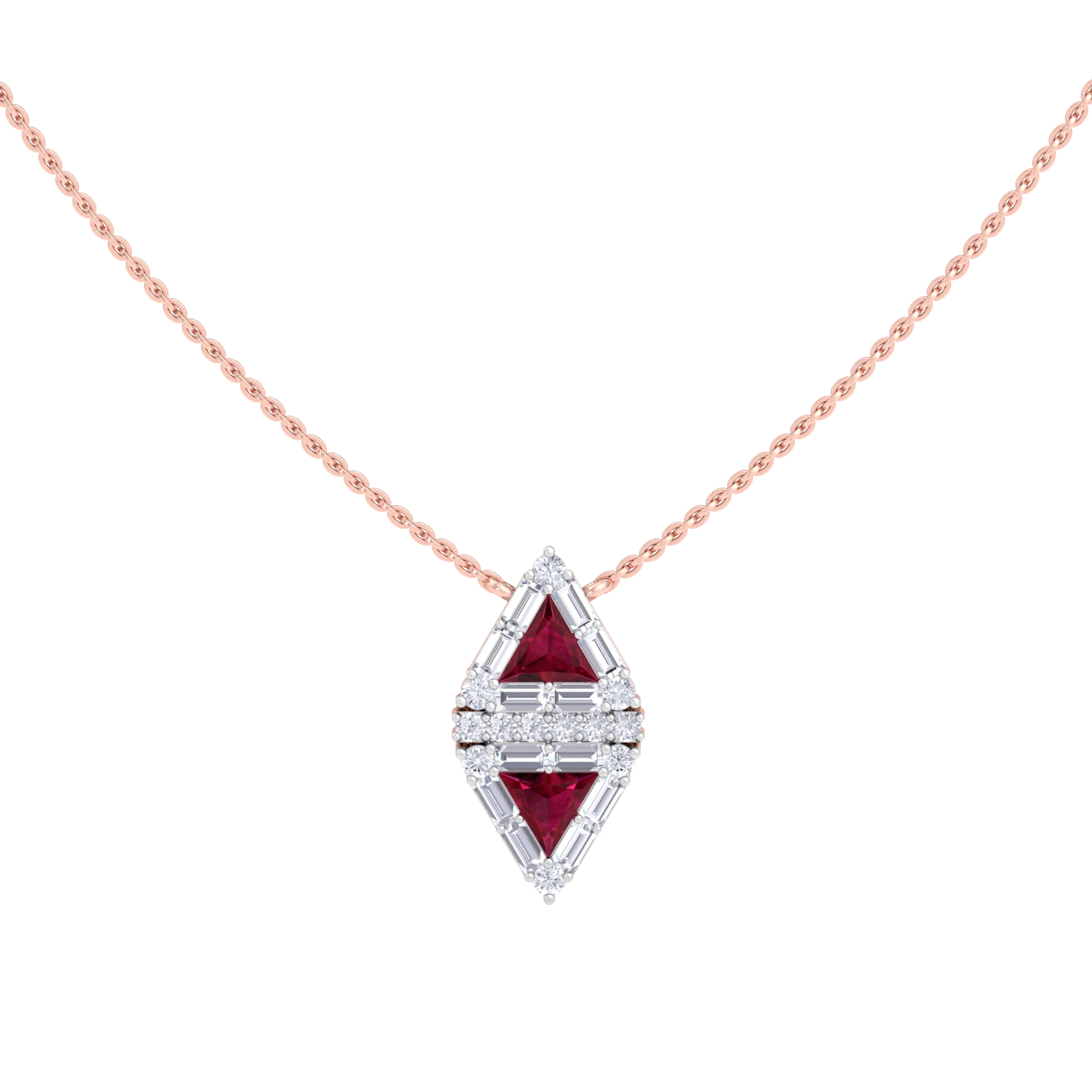 NATURAL DIAMOND JEWELLERY PENDANT SET