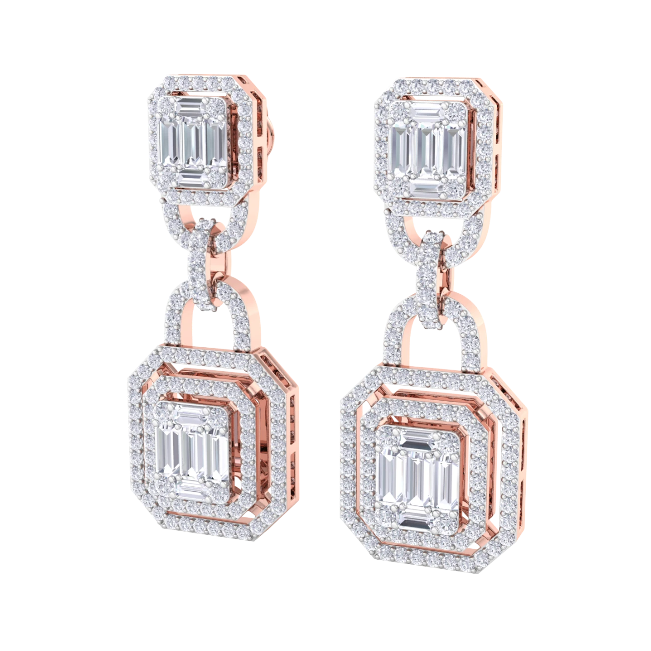 NATURAL DIAMOND JEWELLERY EARRING