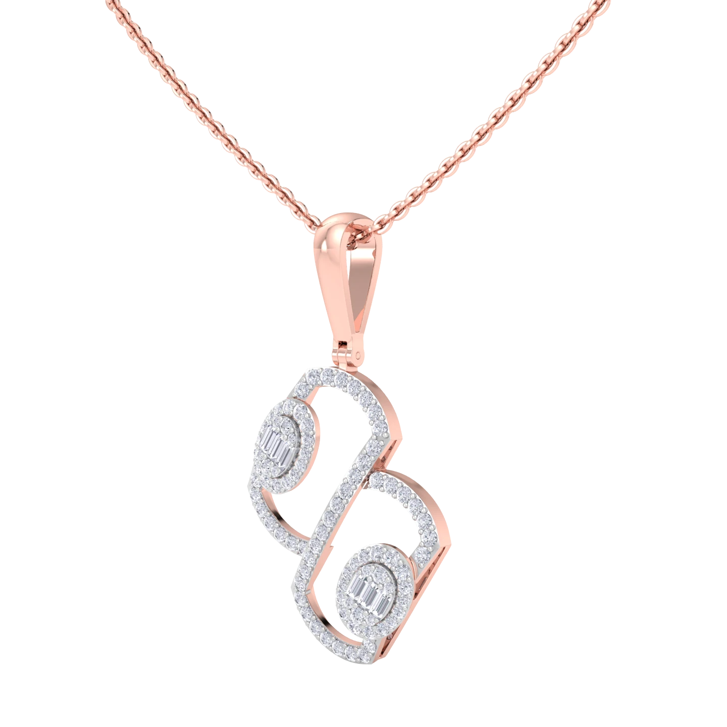 NATURAL DIAMOND JEWELLERY PENDANT SET