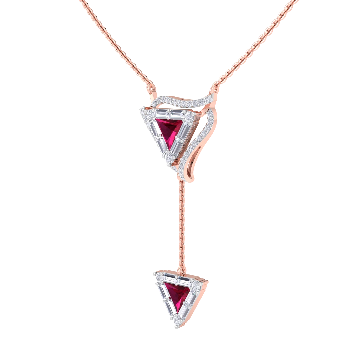 NATURAL DIAMOND JEWELLERY PENDANT SET